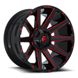 Fuel Contra-D643 Gloss Black Candy Red