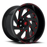 Fuel Vortex-D638 Gloss Black & Candy Red