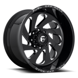 Fuel Vortex-D637 Gloss Black & Milled