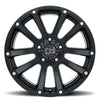 Highland Matte Black Milled Spokes