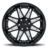 Rush Gloss Black with Milled Spokes